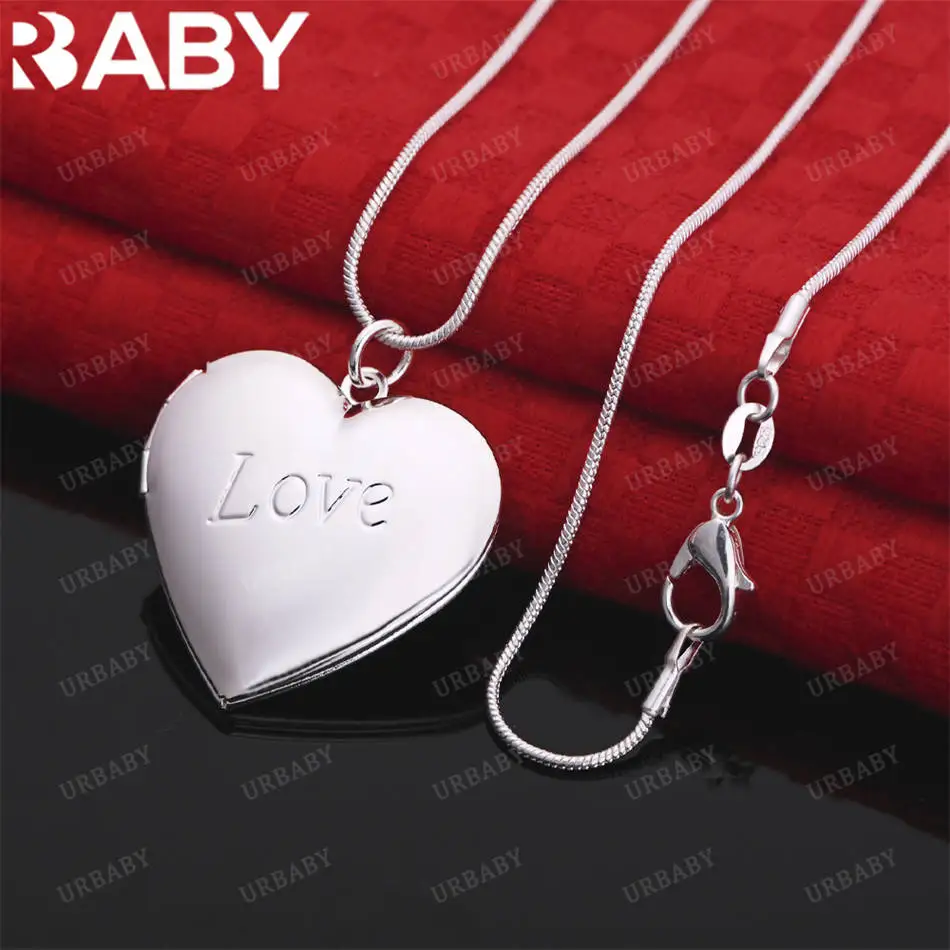 URBABY 40-75cm 925 Sterling Silver Carving Heart Pendant Necklace For Women Charm Trend Birthday Gift Fashion Party Fine Jewelry
URBABY 40-75cm 925 Sterling Silver Carving Heart Pendant Necklace For Women Charm Trend Birthday Gift Fashion Party Fine Jewelry