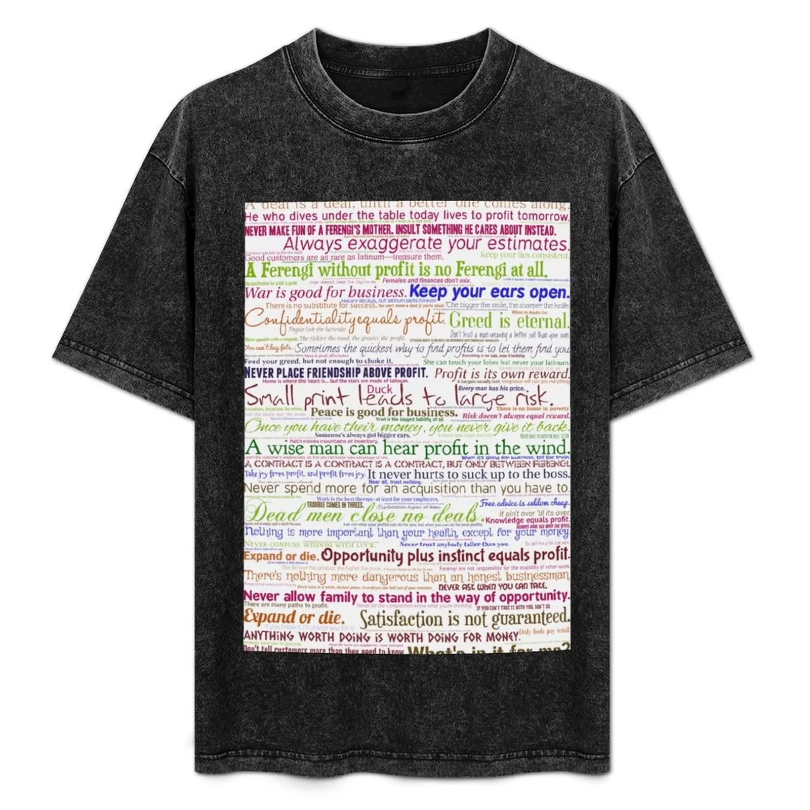Rules of Acquisition T-Shirt Basic Short Sleeve T-Shirt for Men
Rules of Acquisition T-Shirt Basic Short Sleeve T-Shirt for Men