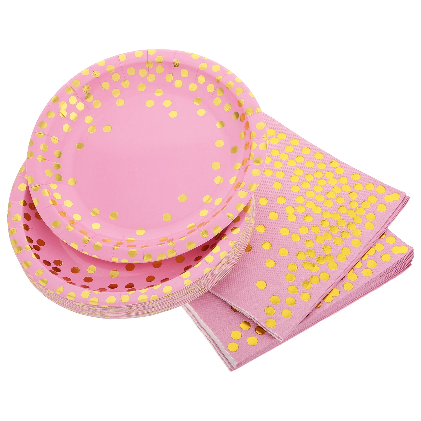 50 pcs Disposable Party Supplies Stylish Gold Dots Pink Set Paper Plates Napkins Boho Flowers Decorations Convenient Use
50 pcs Disposable Party Supplies Stylish Gold Dots Pink Set Paper Plates Napkins Boho Flowers Decorations Convenient Use