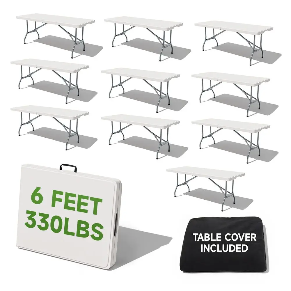Table 6 Foot with Black Table Cloth Durable 330LBS Capacity, Sturdy amp Foldable Design with Safety LockPortable Tables Folding
Table 6 Foot with Black Table Cloth Durable 330LBS Capacity, Sturdy amp Foldable Design with Safety LockPortable Tables Folding