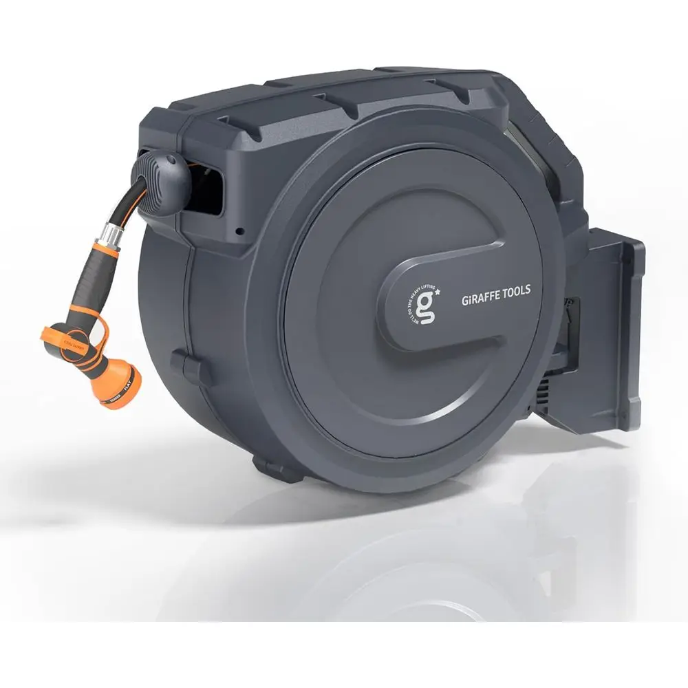 Выдвижной садовый шланг 5/8 x 62 фута с 9-функциональным распылителем, фиксацией/плавным возвратом, настенным креплением и поворотом на 180° ° Поворотный кронштейн
Выдвижной садовый шланг 5/8 x 62 фута с 9-функциональным распылителем, фиксацией/плавным возвратом, настенным креплением и поворотом на 180° ° Поворотный кронштейн