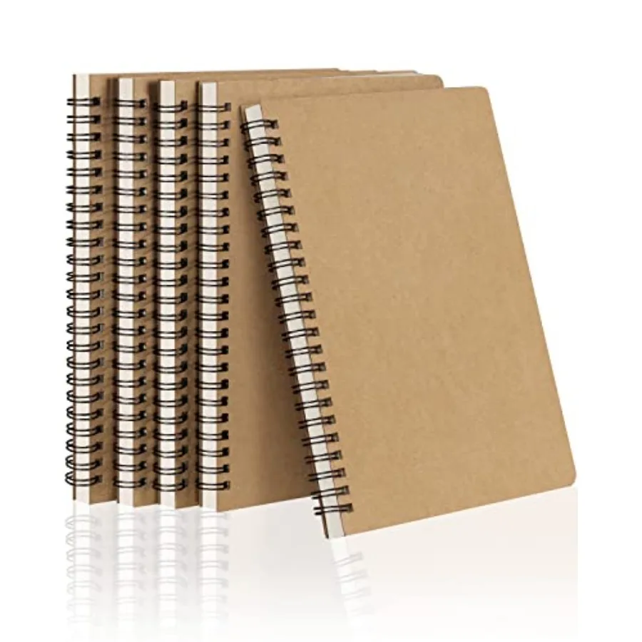 Spiral Notebooks A5 Lined 5Pcs College Ruled Journals Bulk Thick Paper for Work, Study, Notes Taking, Gifts 120 Pages/60 Sheets
Spiral Notebooks A5 Lined 5Pcs College Ruled Journals Bulk Thick Paper for Work, Study, Notes Taking, Gifts 120 Pages/60 Sheets