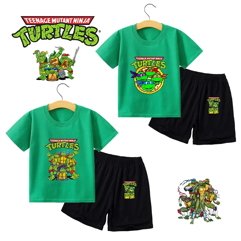 TMNT Mutant Ninja Turtles Outdoor Sports Clothing Set Anime Cartoon for Kids Infant Baby Child Home Pajamas T-Shirt Short Summer
TMNT Mutant Ninja Turtles Outdoor Sports Clothing Set Anime Cartoon for Kids Infant Baby Child Home Pajamas T-Shirt Short Summer