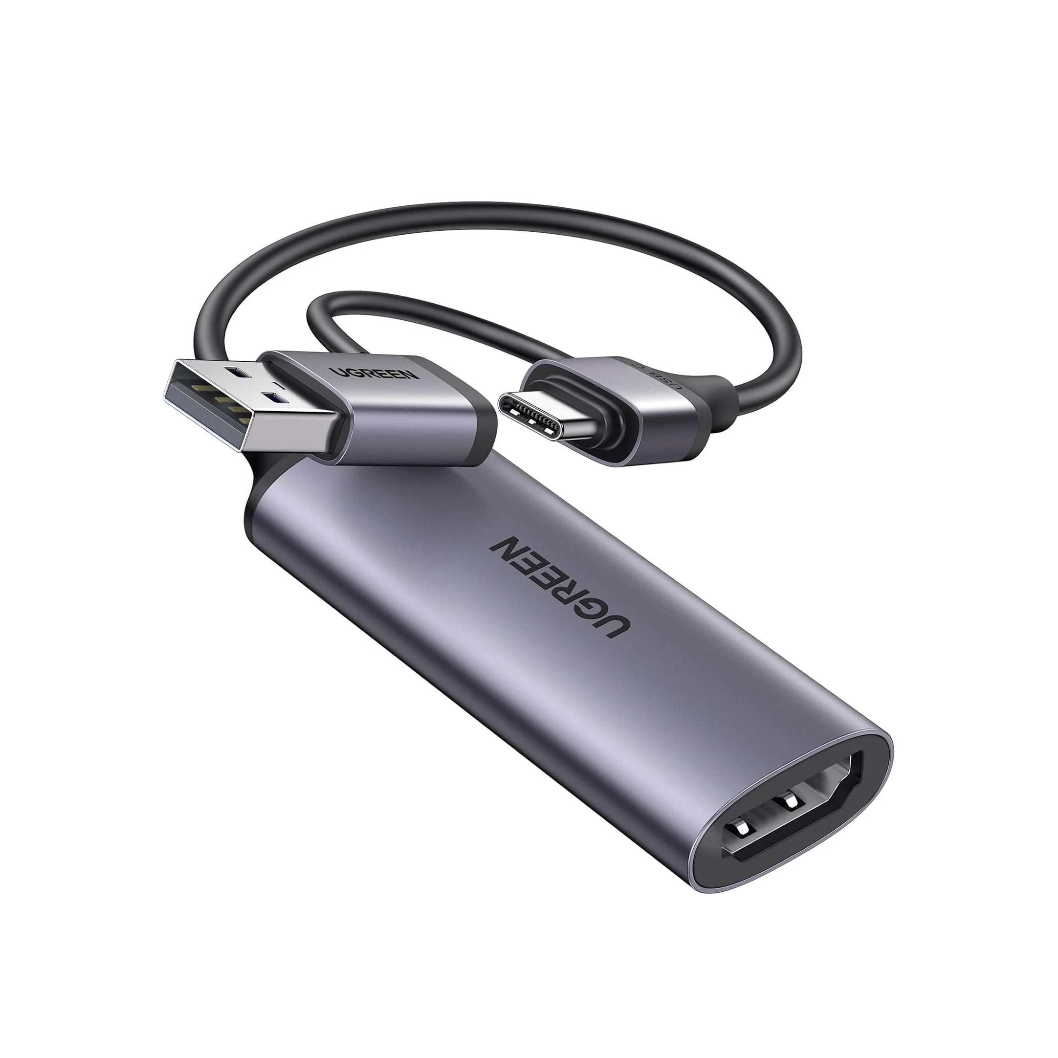 UGREEN Video Capture Card HD-MI to USB C Streaming Device 1080P 60FPS Capture 4K Input Audio Game Recording
UGREEN Video Capture Card HD-MI to USB C Streaming Device 1080P 60FPS Capture 4K Input Audio Game Recording