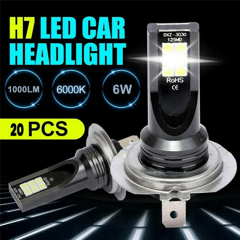 A07F-20Pcs H7 12SMD LED Fog Light Canbus Bulb Conversion 1000LM 6000K White Light Error Free Canbus Bulb Front Fog Lamp Bulb
A07F-20Pcs H7 12SMD LED Fog Light Canbus Bulb Conversion 1000LM 6000K White Light Error Free Canbus Bulb Front Fog Lamp Bulb