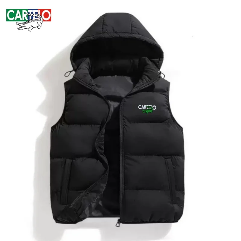 CARTELO осенне-зимний высококачественный жилет с капюшоном для мужчин и женщин, модная повседневная спортивная ветрозащитная теплая куртка
CARTELO осенне-зимний высококачественный жилет с капюшоном для мужчин и женщин, модная повседневная спортивная ветрозащитная теплая куртка