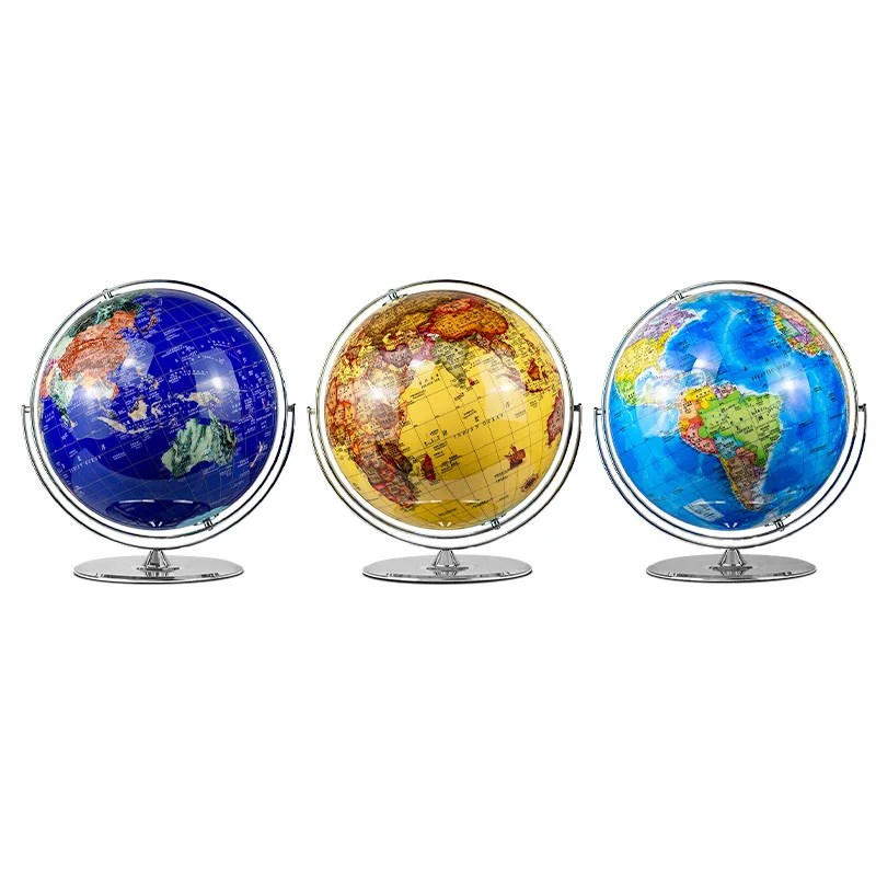 Globe desktop bright chrome universal rotating geography classroom ornament high definition graphic crystal sphere office 
Globe desktop bright chrome universal rotating geography classroom ornament high definition graphic crystal sphere office