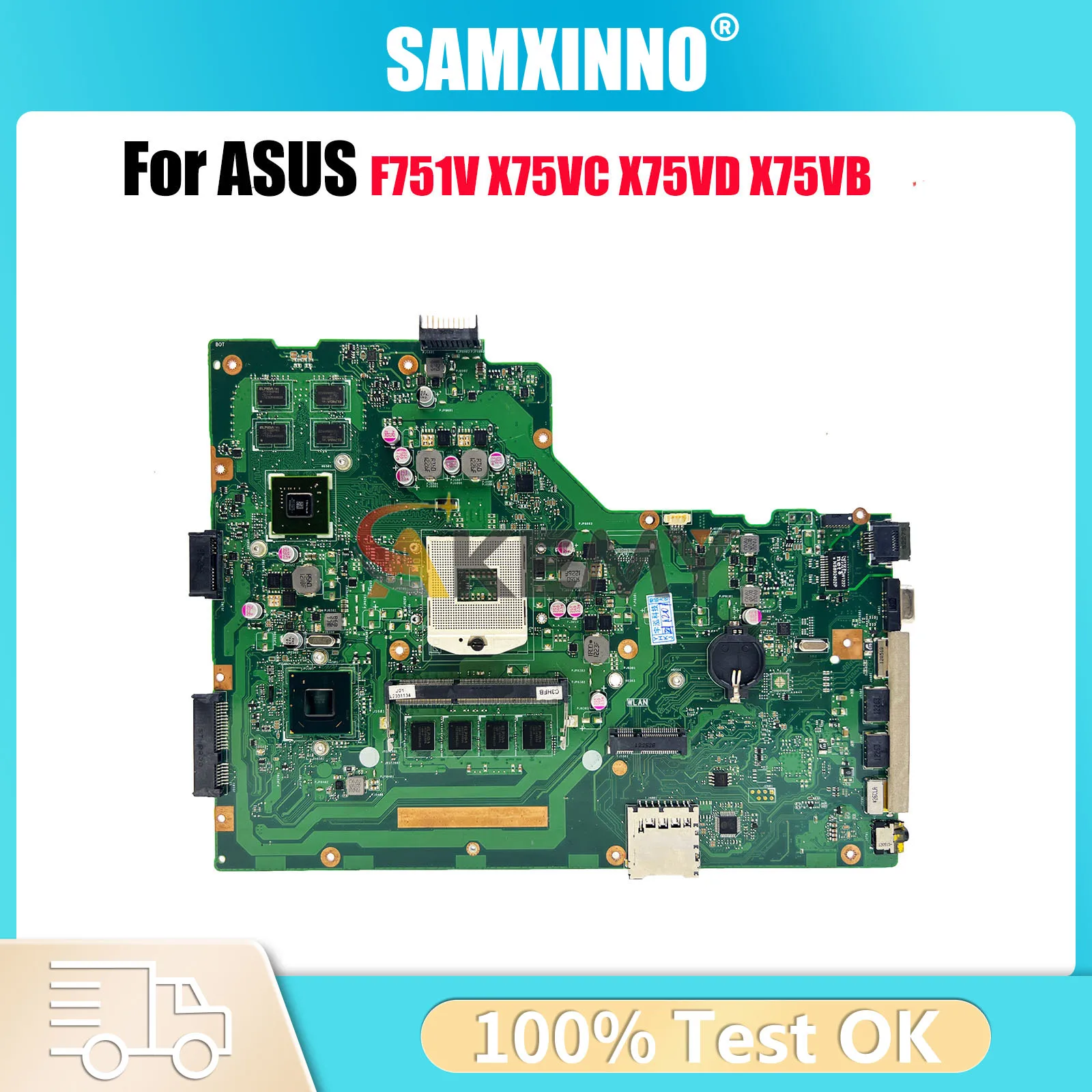 X75VD Laptop Motherboard For ASUS VivoBook F751V X75V X75VC X75VD X75VB Notebook Mainboard in stock 100% tests OK fast shipping
X75VD Laptop Motherboard For ASUS VivoBook F751V X75V X75VC X75VD X75VB Notebook Mainboard in stock 100% tests OK fast shipping