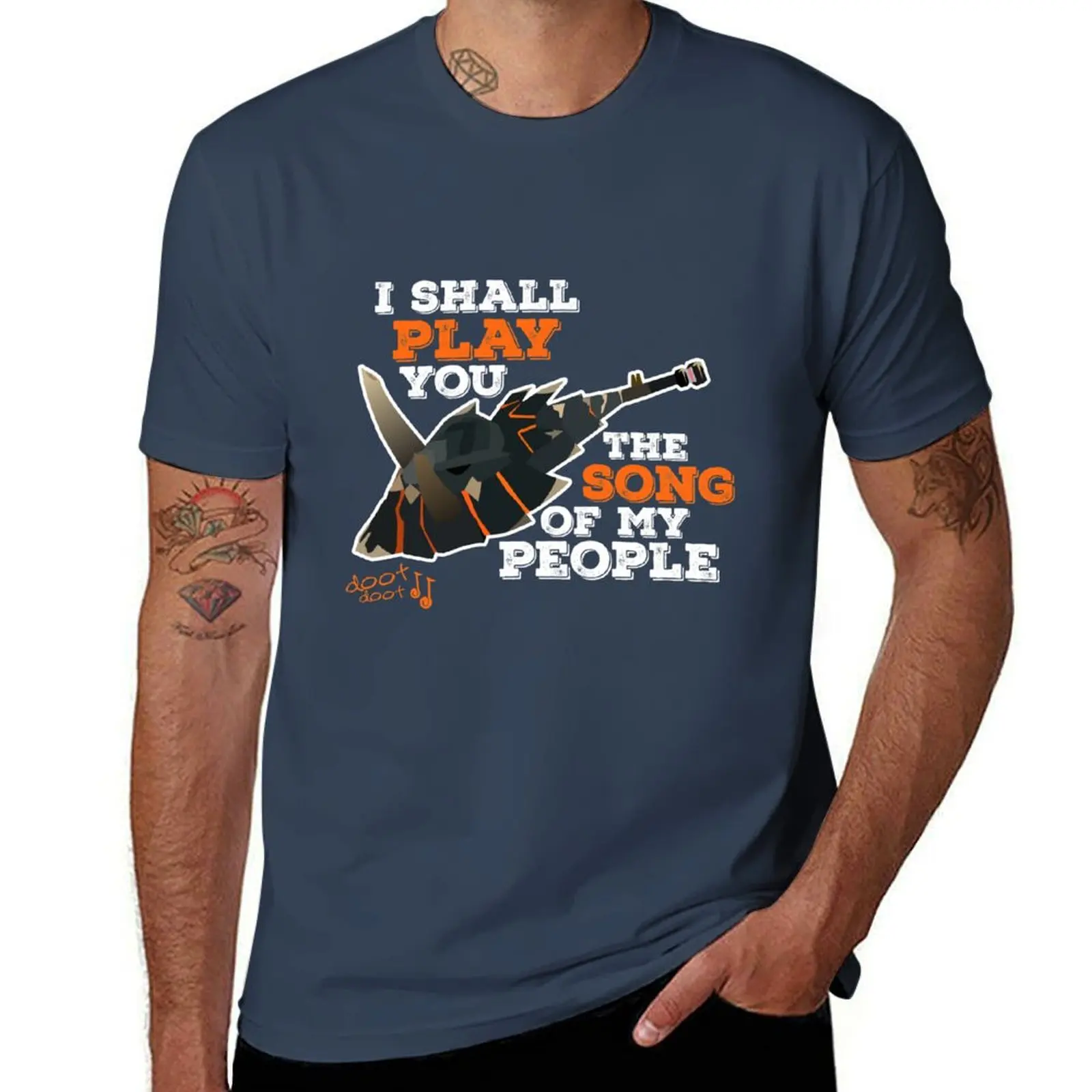 I Shall Play You The Song of My People - Monster Hunter T-Shirt Big and Tall Casual T-Shirt
I Shall Play You The Song of My People - Monster Hunter T-Shirt Big and Tall Casual T-Shirt