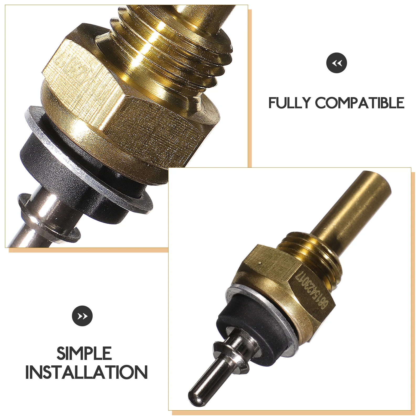 Water Temperature Sensor Auto Adapter for Car Automotive Metal Golden Supplies Part
Water Temperature Sensor Auto Adapter for Car Automotive Metal Golden Supplies Part