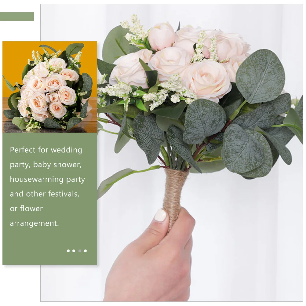 Rose Bridal Bouquet Artificial Wedding Flowers Long-Lasting Flower Arrangement For Bridal Party Tossing Rustic Bouquet Beach
Rose Bridal Bouquet Artificial Wedding Flowers Long-Lasting Flower Arrangement For Bridal Party Tossing Rustic Bouquet Beach