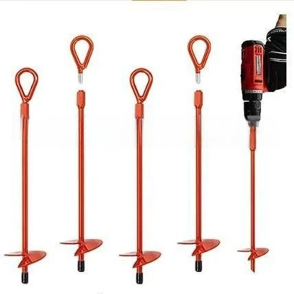 1pc Outdoor Tent Camping Site Anchor Nail Plug Hand-held Electric Drill Spiral Anchor Anchor Holder Anchor Pile Rotary Drill
1pc Outdoor Tent Camping Site Anchor Nail Plug Hand-held Electric Drill Spiral Anchor Anchor Holder Anchor Pile Rotary Drill
