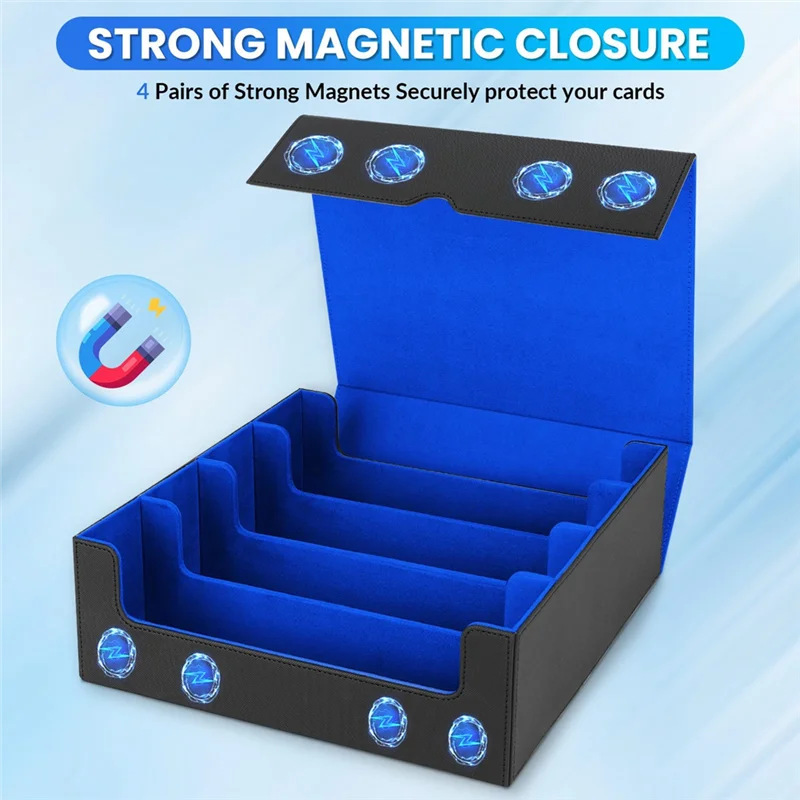 A68Z Trading Card Storage Box,4 Rows Card Deck Case ,Magnetic Closure Card Box For Game Cards
A68Z Trading Card Storage Box,4 Rows Card Deck Case ,Magnetic Closure Card Box For Game Cards