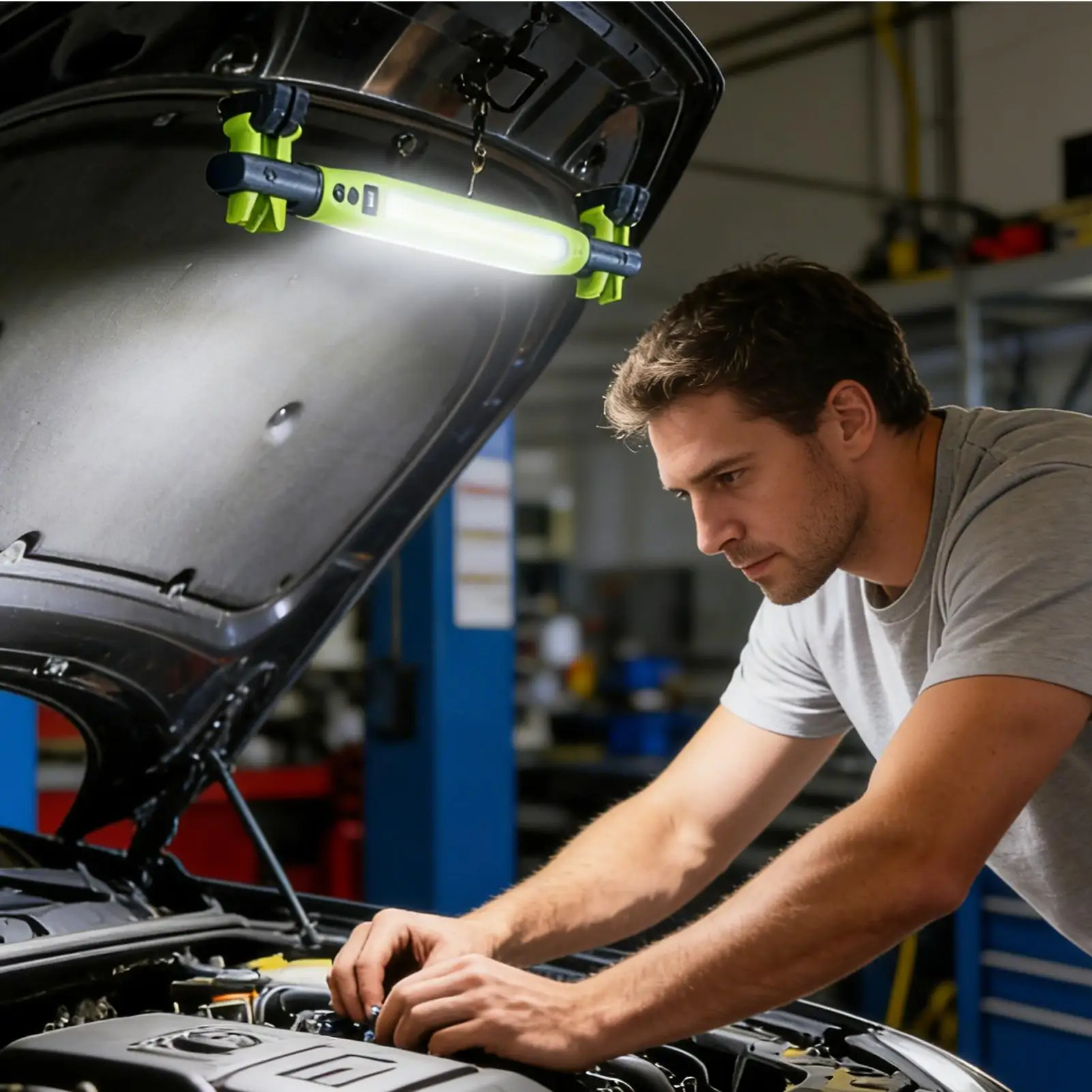 Магнитная световая панель, суперяркий рабочий фонарь, гибкая аккумуляторная лампа для подкапотного освещения, для ремонта автомобилей на открытом воздухе
Магнитная световая панель, суперяркий рабочий фонарь, гибкая аккумуляторная лампа для подкапотного освещения, для ремонта автомобилей на открытом воздухе