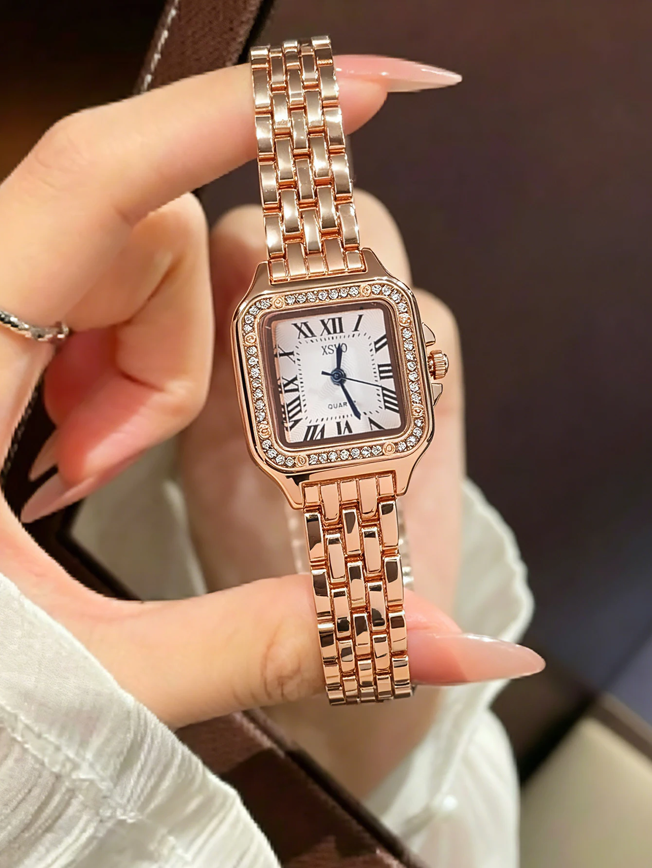 XSVO 1pcs/set Teen 1Pcs Square Diamond Quartz Watch, No Box, Steel Band Wristwatch for Back To School, Vacation & Holiday Wear
XSVO 1pcs/set Teen 1Pcs Square Diamond Quartz Watch, No Box, Steel Band Wristwatch for Back To School, Vacation & Holiday Wear