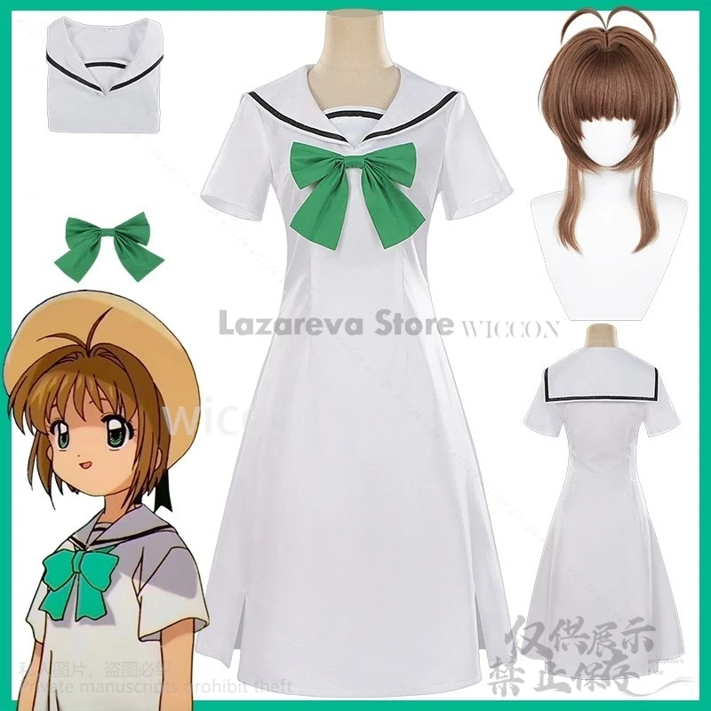 Anime KINOMOTO SAKURA Cosplay Japanese Long JK School Dress Cute Sailor Uniform Kawaii Girls Jirai Kei Wigs Sakura Customized
Anime KINOMOTO SAKURA Cosplay Japanese Long JK School Dress Cute Sailor Uniform Kawaii Girls Jirai Kei Wigs Sakura Customized