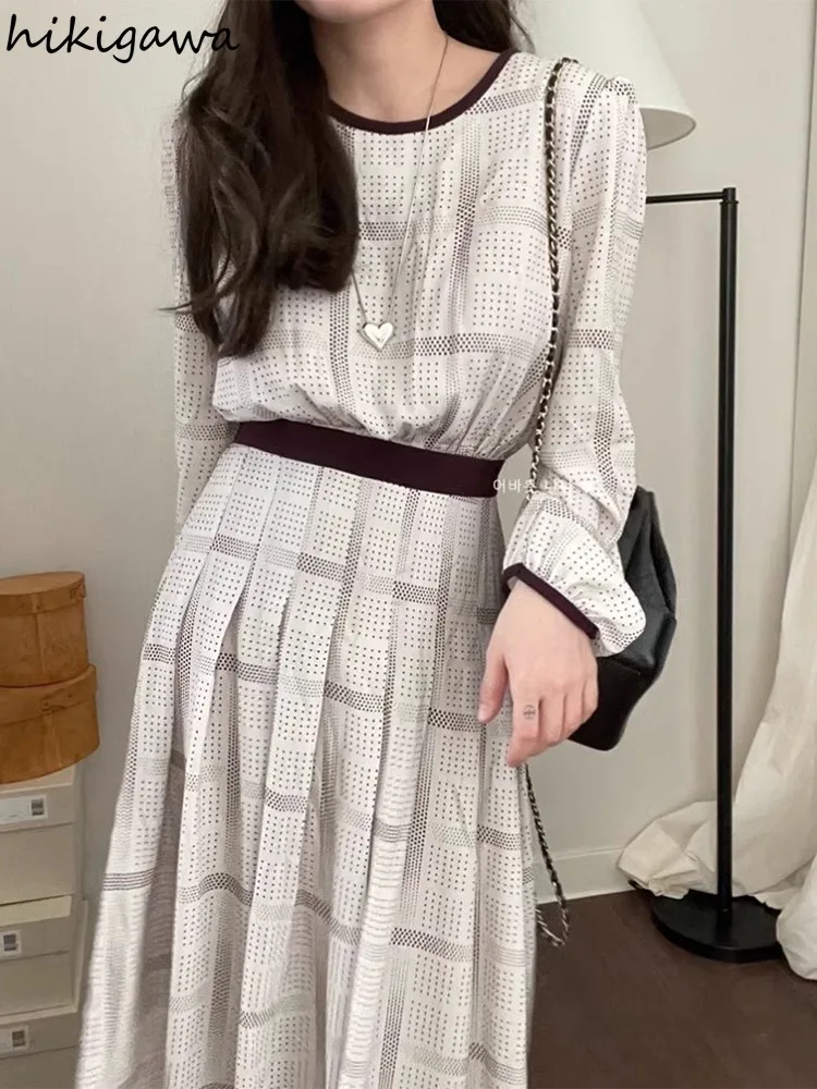 Платья для женщин с длинным рукавом и круглым вырезом с принтом Robe Femme 2025 Vestidos De Mujer с высокой талией Винтажное корейское свободное шикарное летнее платье
Платья для женщин с длинным рукавом и круглым вырезом с принтом Robe Femme 2025 Vestidos De Mujer с высокой талией Винтажное корейское свободное шикарное летнее платье
