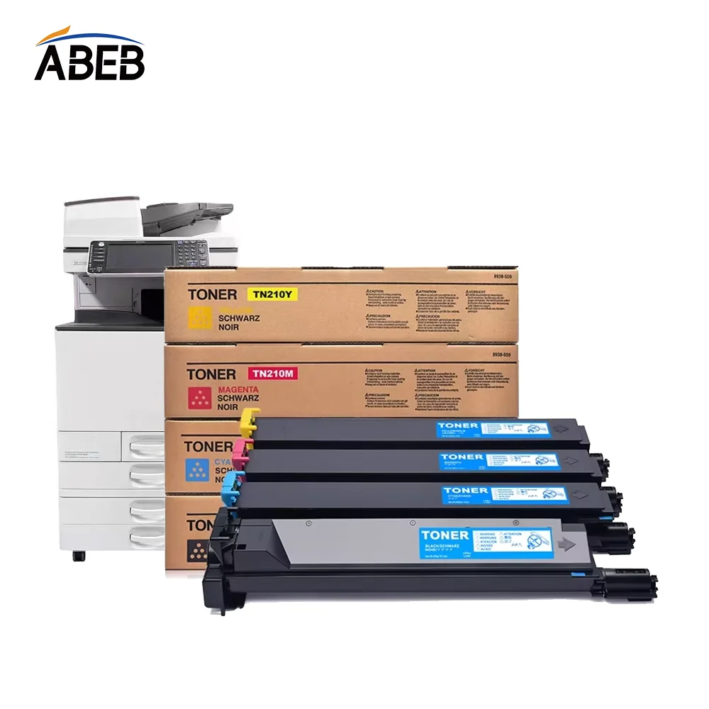 1PCS TN210 Toner Cartridge For Konica Minolta Bizhub C250 C252 High Quality Compatible Color Toner BK 430g CMY 260g
1PCS TN210 Toner Cartridge For Konica Minolta Bizhub C250 C252 High Quality Compatible Color Toner BK 430g CMY 260g