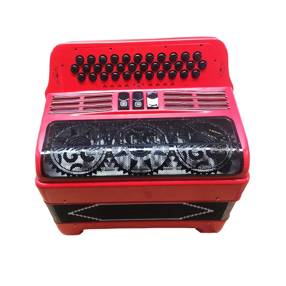 Professional 34 Buttons 12 Bass 3 Registers Red Student Accordion Instrument
Professional 34 Buttons 12 Bass 3 Registers Red Student Accordion Instrument