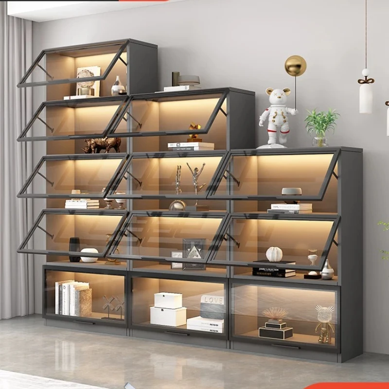 Free combination lattice bookcase with glass door light luxury high-end modern dust-proof display custom whole wall living room
Free combination lattice bookcase with glass door light luxury high-end modern dust-proof display custom whole wall living room