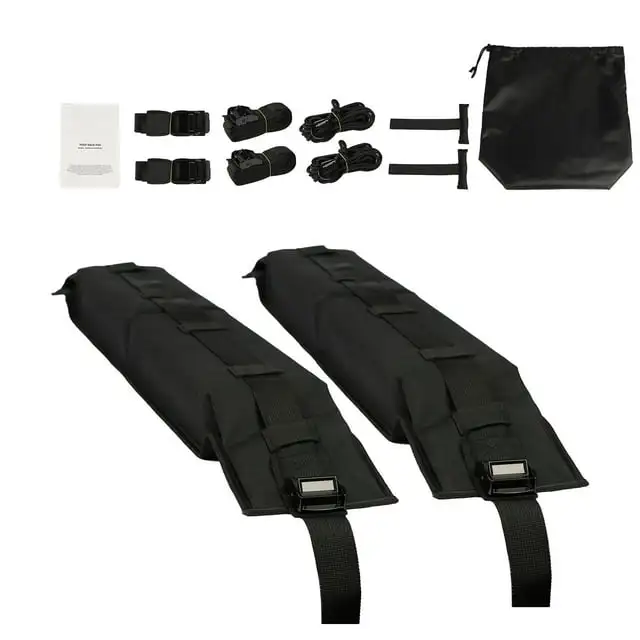 Cushioned Roof Rack Pads, 31.5" Universal Vehicle Roof, with 4 Securing Straps, 2 Fast Loop Straps & Carry Bag
Cushioned Roof Rack Pads, 31.5" Universal Vehicle Roof, with 4 Securing Straps, 2 Fast Loop Straps & Carry Bag