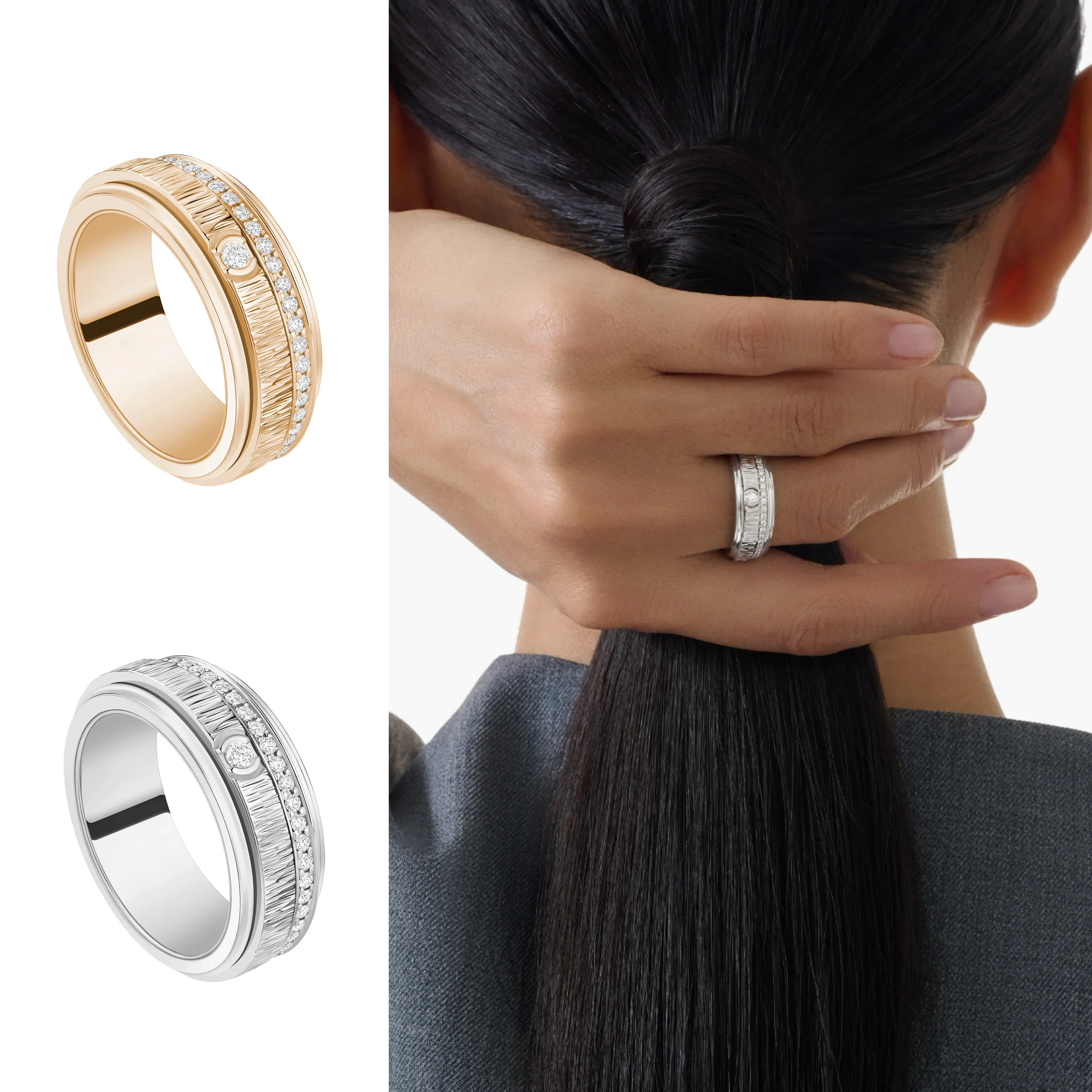 High Luxury Fashion S92518k Round Rotating Ring Eternal Classic Banquet Party Versatile Jewelry - Mother's Day Gift
High Luxury Fashion S92518k Round Rotating Ring Eternal Classic Banquet Party Versatile Jewelry - Mother's Day Gift