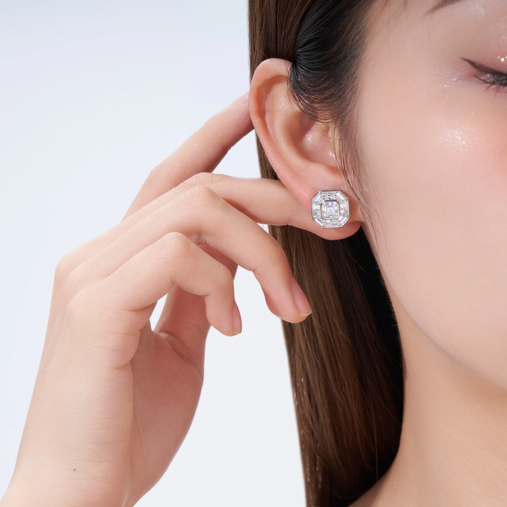Real 925 Silver Moissanite Earrings Minimalist Solitaire Moissanite Stud Earring Trendy Daily Wear Women Fashion Jewelry Dropshi
Real 925 Silver Moissanite Earrings Minimalist Solitaire Moissanite Stud Earring Trendy Daily Wear Women Fashion Jewelry Dropshi