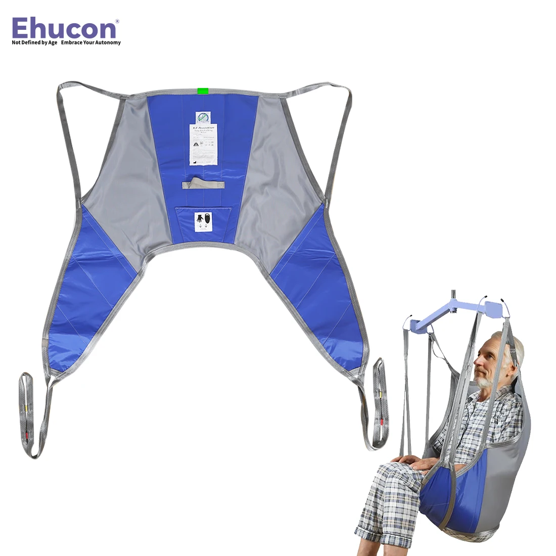 Ehucon Low Friction Divided Leg Patient Lift Sling Durable Transfer Hoist Hoyer Sling for Elderly Disabled Patient
Ehucon Low Friction Divided Leg Patient Lift Sling Durable Transfer Hoist Hoyer Sling for Elderly Disabled Patient