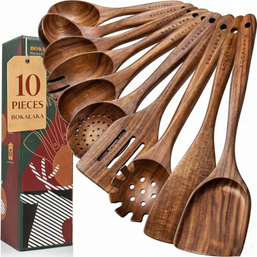 Wooden Spoons for Cooking, 0 Natural Teak Wooden Kitchen Utensils Set Wooden Utensils for Cooking Wooden Cooking Utensils Woode
Wooden Spoons for Cooking, 0 Natural Teak Wooden Kitchen Utensils Set Wooden Utensils for Cooking Wooden Cooking Utensils Woode
