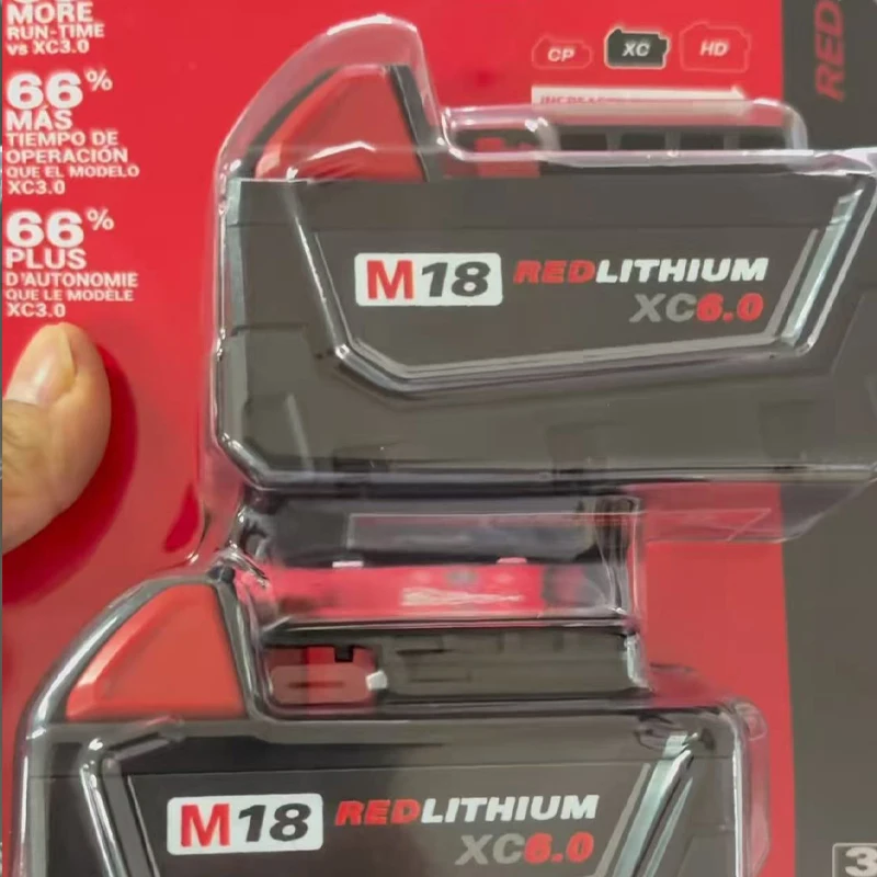 Milwaukee m18 battery, bateria lifepo4 M18B6, 6000mAh lithium battery XC48-11-1860 Original milwaukee rechargeable battery 18v
Milwaukee m18 battery, bateria lifepo4 M18B6, 6000mAh lithium battery XC48-11-1860 Original milwaukee rechargeable battery 18v