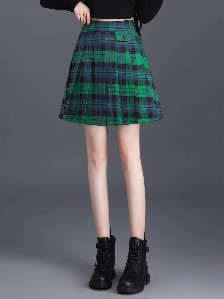 SUCH AS SU Womens Korean Fashion Umbrella Skirts High Waist Ladies Red Green Plaid Pleated S M L XL XXL XXXL Mini Skirt Female
SUCH AS SU Womens Korean Fashion Umbrella Skirts High Waist Ladies Red Green Plaid Pleated S M L XL XXL XXXL Mini Skirt Female