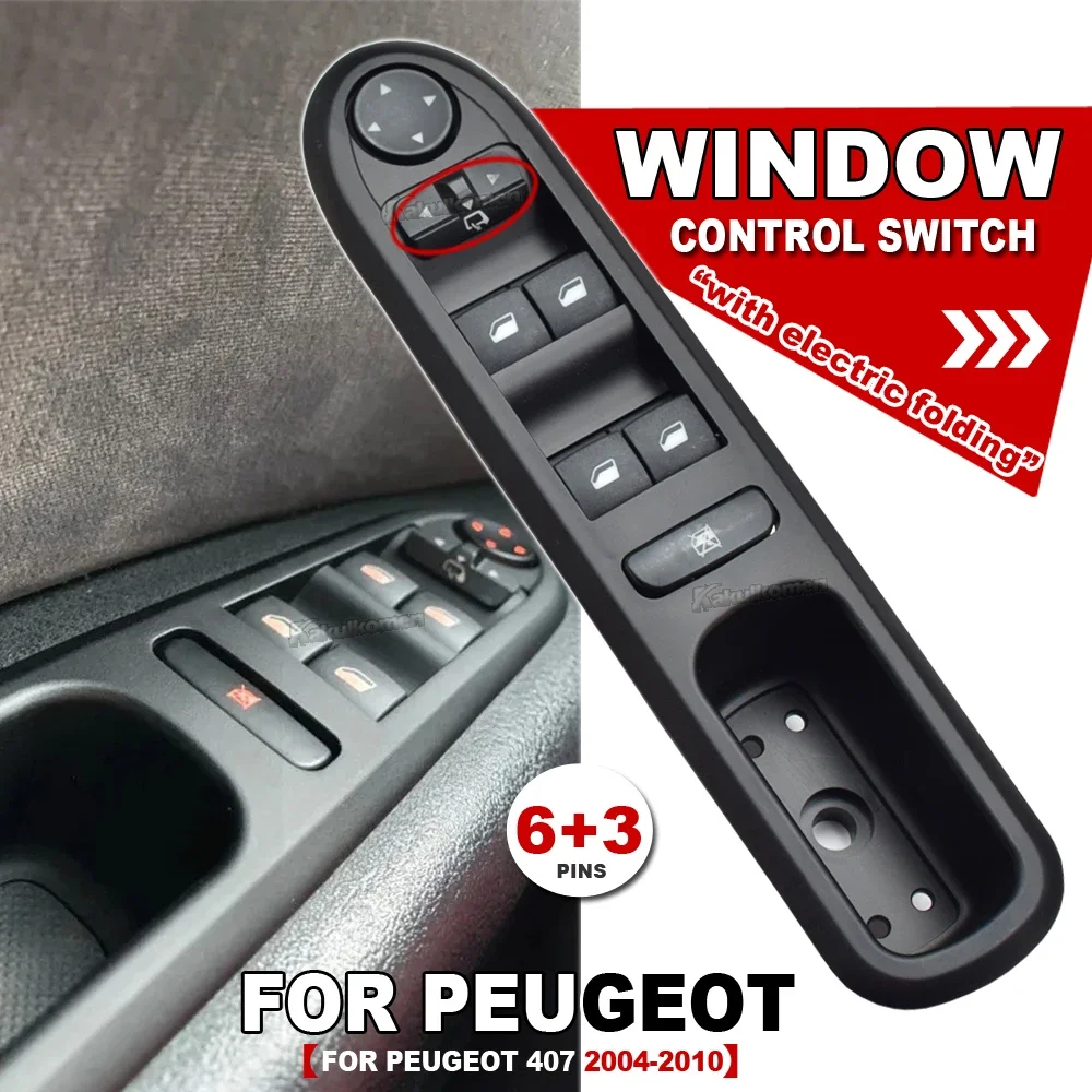 6554.ER Car Glass Lifter Main Master Power Window Control Switch Button Panel For Peugeot 407 6D 6C 6E 2004 2005 2006 2007 -2014
6554.ER Car Glass Lifter Main Master Power Window Control Switch Button Panel For Peugeot 407 6D 6C 6E 2004 2005 2006 2007 -2014