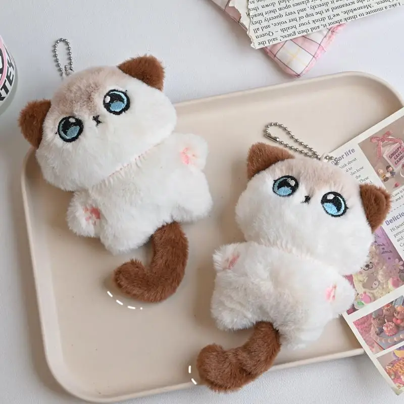 Cute Cartoon Siamese Kitten Plush Keychain with Scarf Tail Stuffed Doll Backpack Pendant Car Accessory Gift
Cute Cartoon Siamese Kitten Plush Keychain with Scarf Tail Stuffed Doll Backpack Pendant Car Accessory Gift