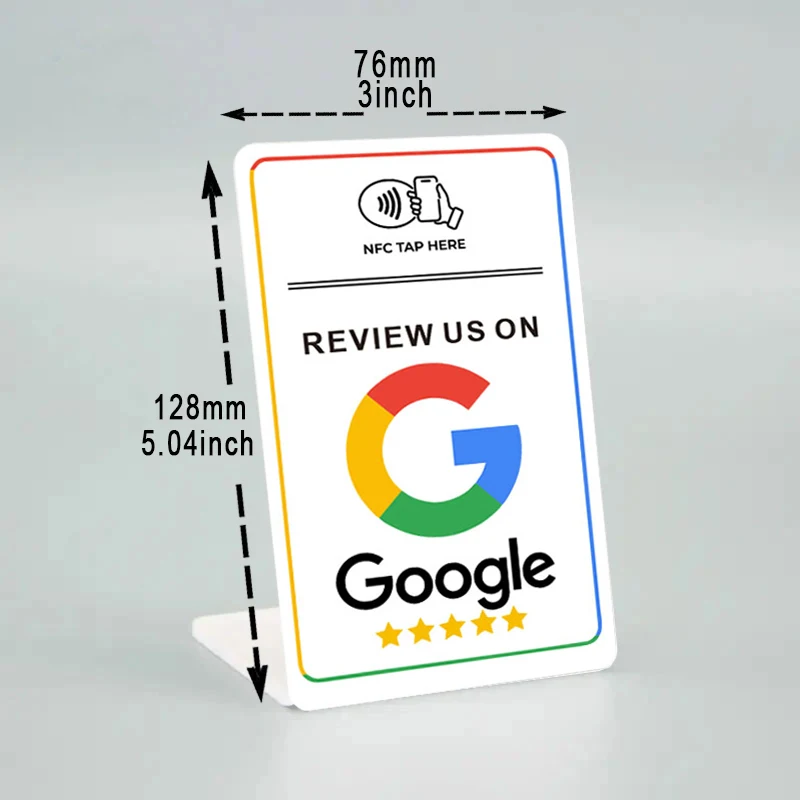 Дисплей с подставкой для обзора Google 3 дюйма X4 дюйма для бизнеса, отзывы за секунды
Дисплей с подставкой для обзора Google 3 дюйма X4 дюйма для бизнеса, отзывы за секунды