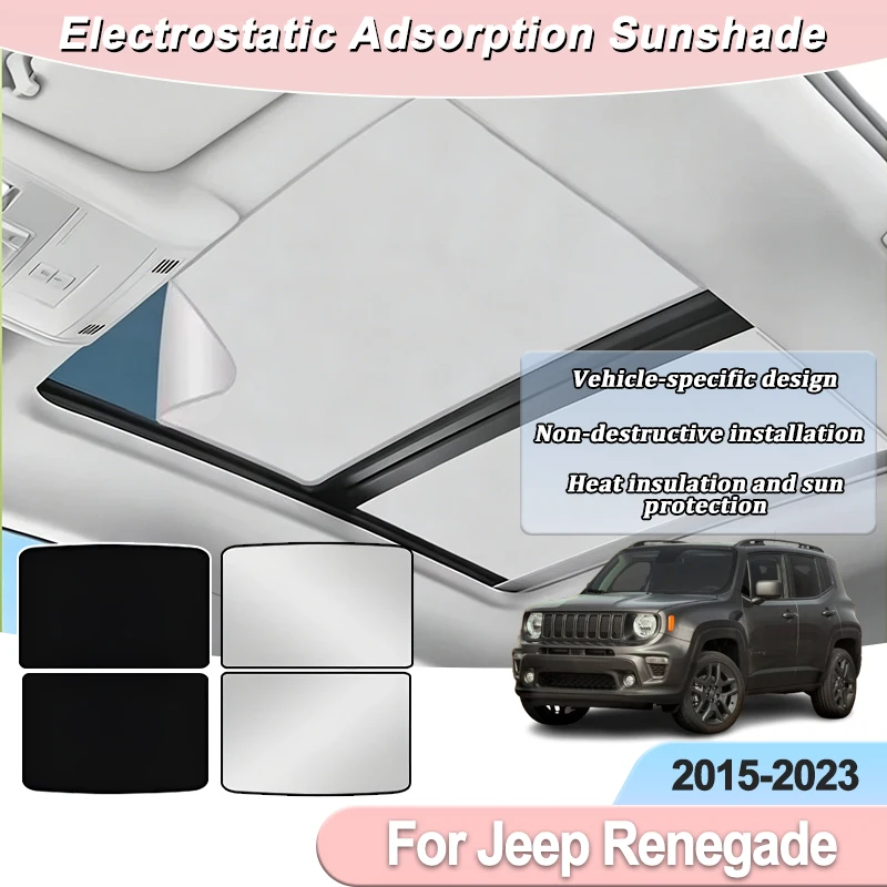 Sunshade For Jeep Renegade 2015~2023 Car Insulation Electrostatic Adsorption Skylight Sunroof Visor Heat Shield Auto Accessories
Sunshade For Jeep Renegade 2015~2023 Car Insulation Electrostatic Adsorption Skylight Sunroof Visor Heat Shield Auto Accessories