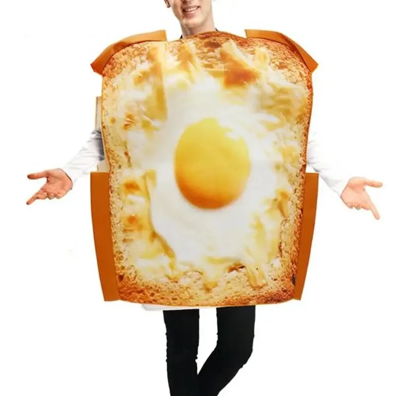Fun Food Toast Costume Adult Carnival Party Costumes Women And Men Bread Package Christmas Purim Performance Disguise Costume
Fun Food Toast Costume Adult Carnival Party Costumes Women And Men Bread Package Christmas Purim Performance Disguise Costume