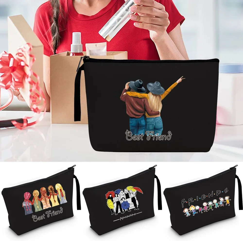 Cosmetic Bag Women Makeup Bag Zipper Pouch Travel Toiletry Organizer Party Wedding Storage Bag Case Purse Friends Pattern
Cosmetic Bag Women Makeup Bag Zipper Pouch Travel Toiletry Organizer Party Wedding Storage Bag Case Purse Friends Pattern
