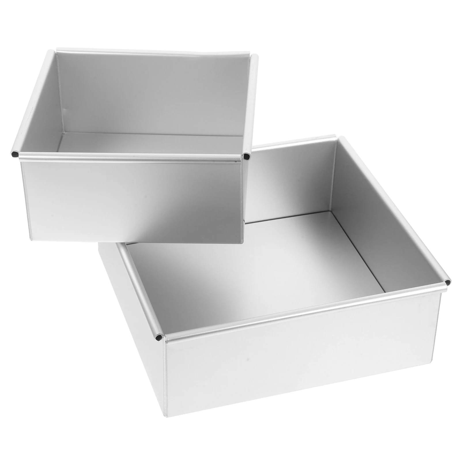 2 pcs Square Live Bottom Cake Mold Aluminum Alloy Removable Pan for Baking Chiffon Cheese Mousse Dessert Square Shape
2 pcs Square Live Bottom Cake Mold Aluminum Alloy Removable Pan for Baking Chiffon Cheese Mousse Dessert Square Shape