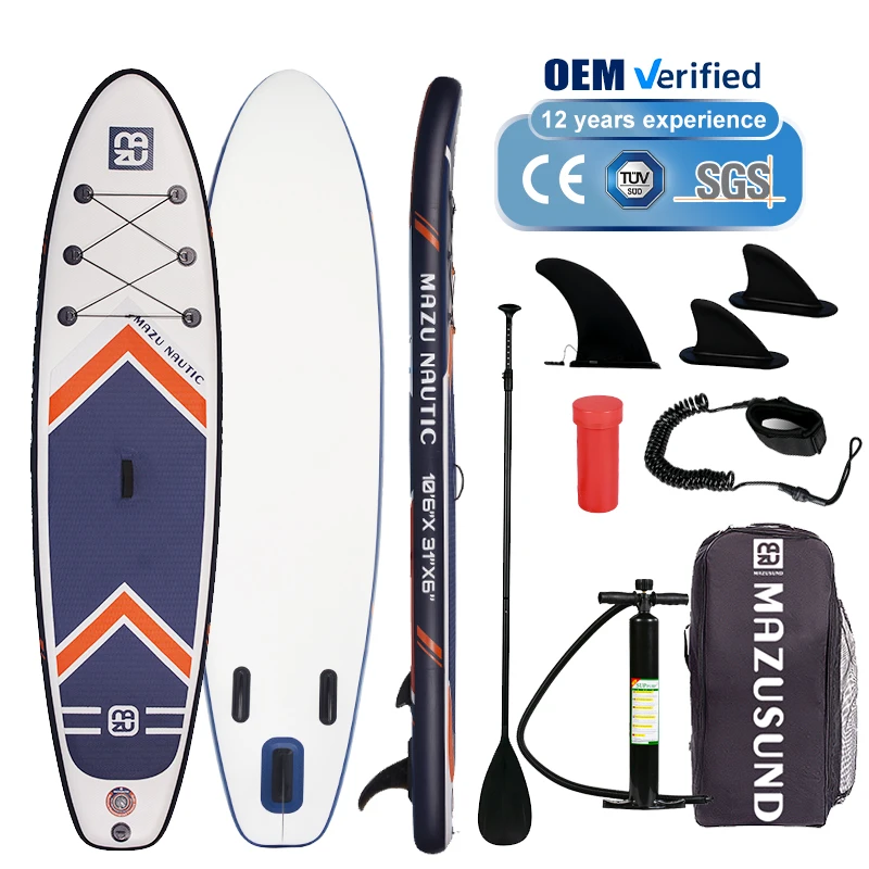 Hot Selling 10'6" Inflatable Stand Up Paddle Board ISUP Surfboard For Fishing And Surfing
Hot Selling 10'6" Inflatable Stand Up Paddle Board ISUP Surfboard For Fishing And Surfing