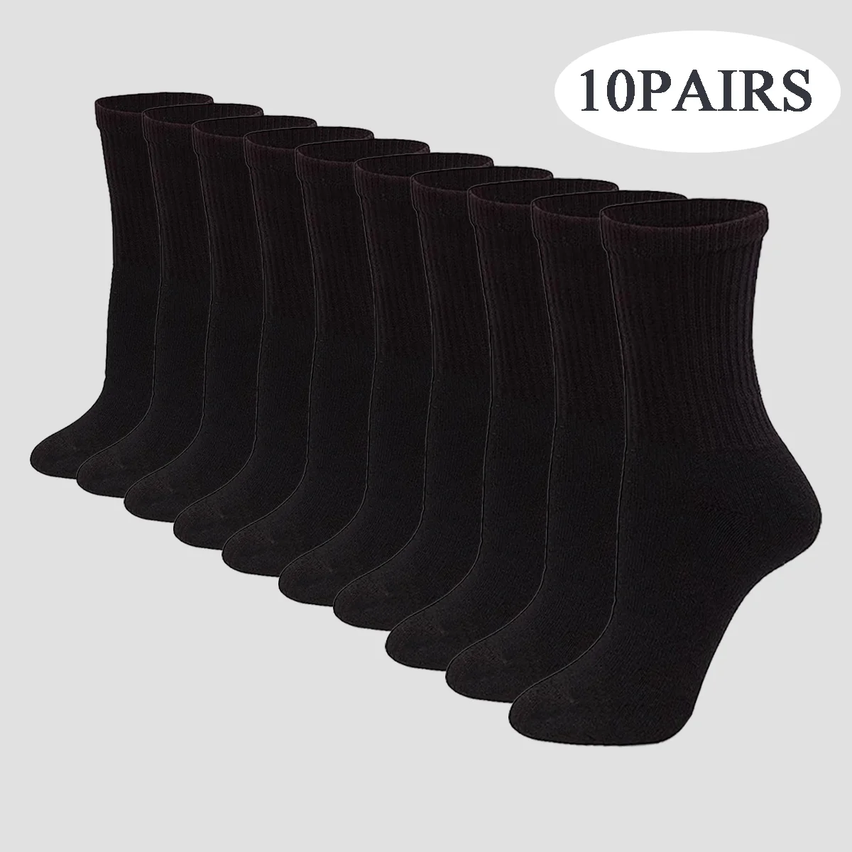 10-Pairs Spring Autumn Season Solid Color Versatile sweat Absorption Fashion Mid-calf Casual Socks
10-Pairs Spring Autumn Season Solid Color Versatile sweat Absorption Fashion Mid-calf Casual Socks