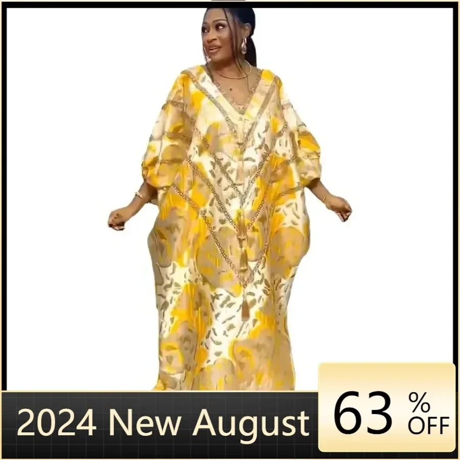 Plus Size African Dresses for Women Elegant African Half Sleeve V-neck Polyester Long Maxi Dress Gowns Muslim Kaftan Abaya Dress
Plus Size African Dresses for Women Elegant African Half Sleeve V-neck Polyester Long Maxi Dress Gowns Muslim Kaftan Abaya Dress