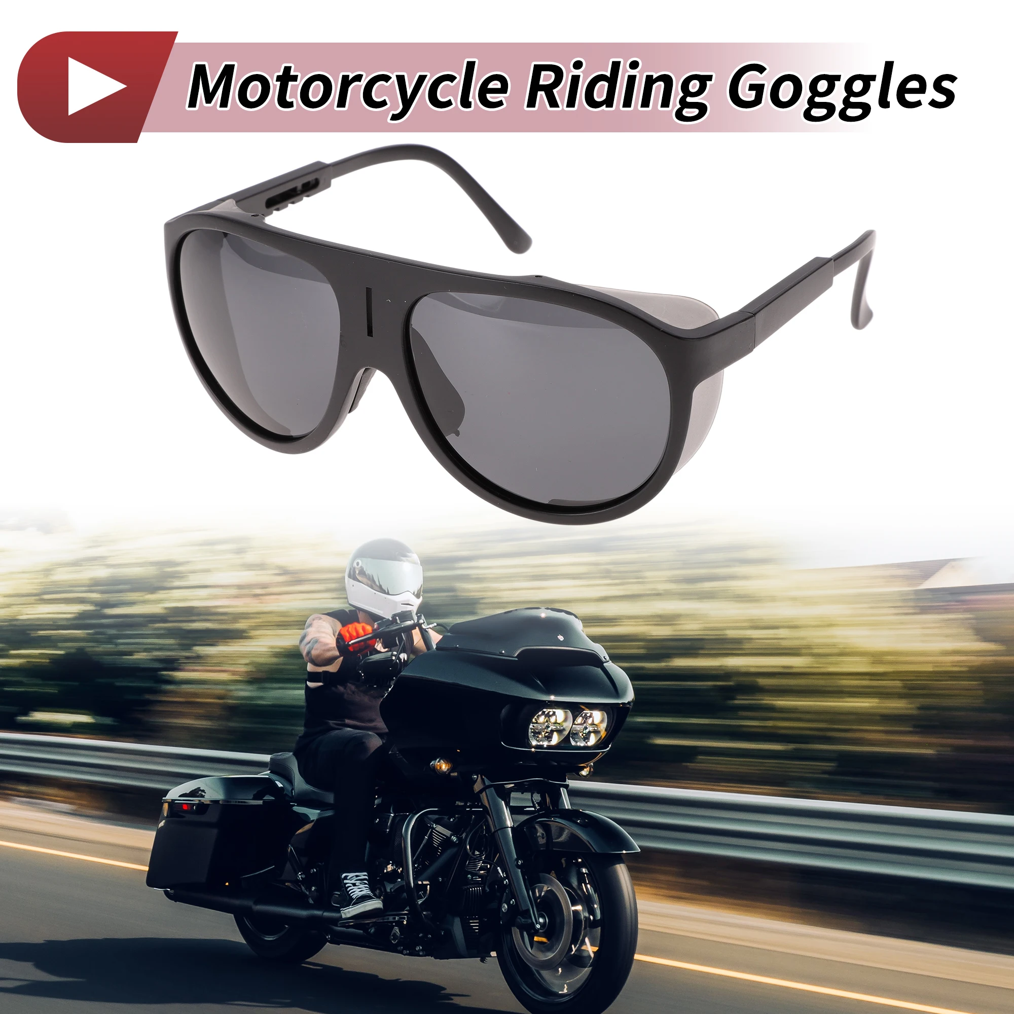 X Autohaux Мотоциклетные очки с глубокими серыми линзами, черная оправа
X Autohaux Мотоциклетные очки с глубокими серыми линзами, черная оправа