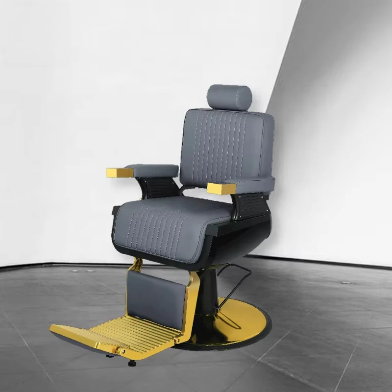 Luxury Gold-Gray Barber Chair for Haircut Men's Recline Shaving Chair Gary Hairdressing Chair for Salon
Luxury Gold-Gray Barber Chair for Haircut Men's Recline Shaving Chair Gary Hairdressing Chair for Salon