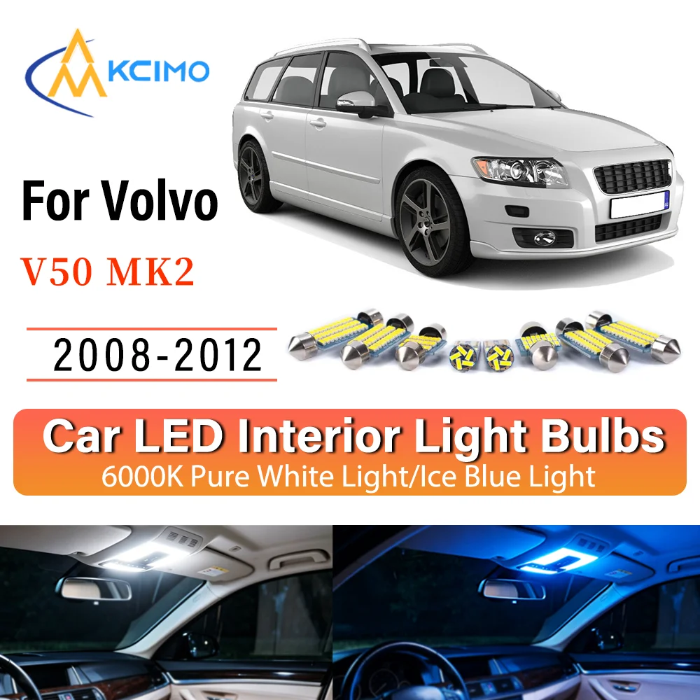 Interior Lighting Kit For Volvo V50 MK2 2008-2012 LED Bulbs for Dome Map Door Trunk License Plate Light
Interior Lighting Kit For Volvo V50 MK2 2008-2012 LED Bulbs for Dome Map Door Trunk License Plate Light