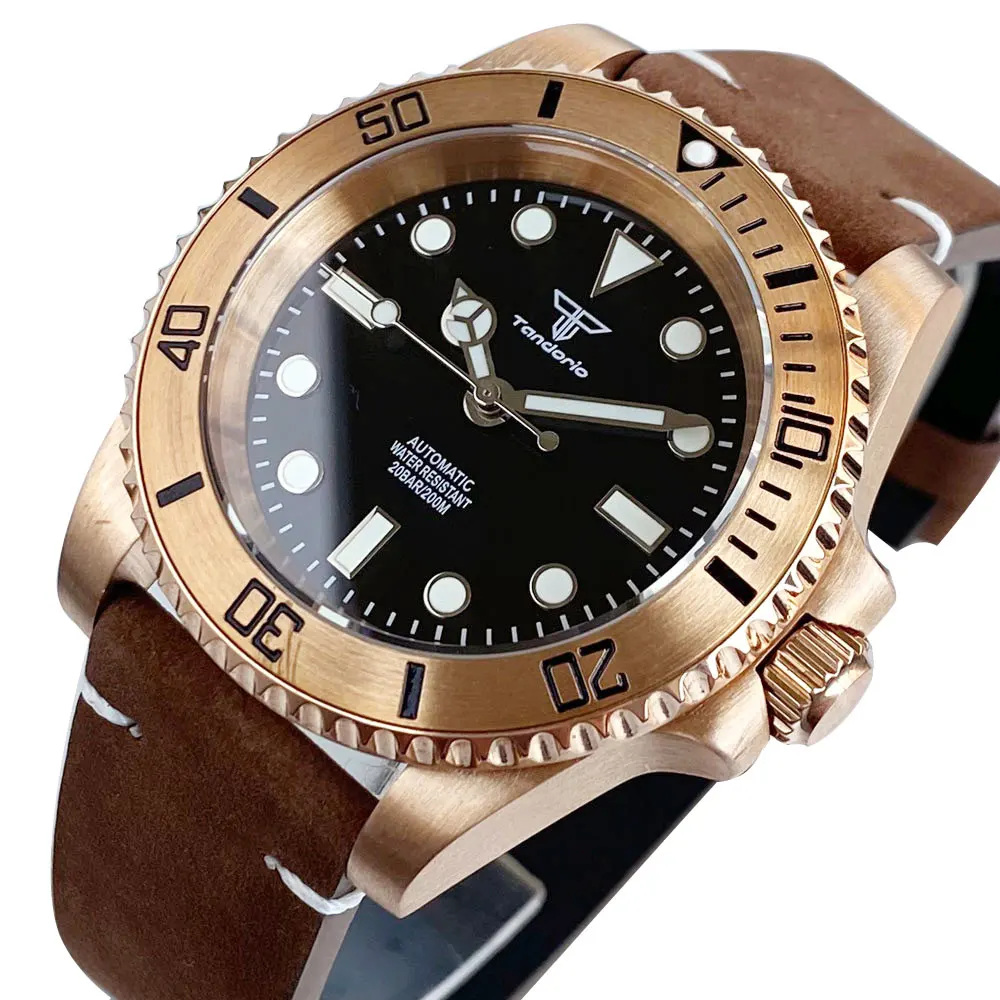 Tandorio 40 мм CUSN8 Soild Bronze Мужские часы для дайвинга 20ATM NH35 PT5000 светящееся сапфировое стекло Автоматический кожаный ремешок
Tandorio 40 мм CUSN8 Soild Bronze Мужские часы для дайвинга 20ATM NH35 PT5000 светящееся сапфировое стекло Автоматический кожаный ремешок