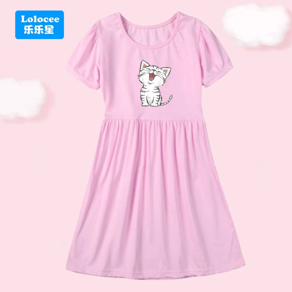 Hot Sale Kids Girl Cute Cat Print Princess Dress Girls Birthday Party Dresses Comfortable Short Sleeved T-shirt Dress MBM1
Hot Sale Kids Girl Cute Cat Print Princess Dress Girls Birthday Party Dresses Comfortable Short Sleeved T-shirt Dress MBM1