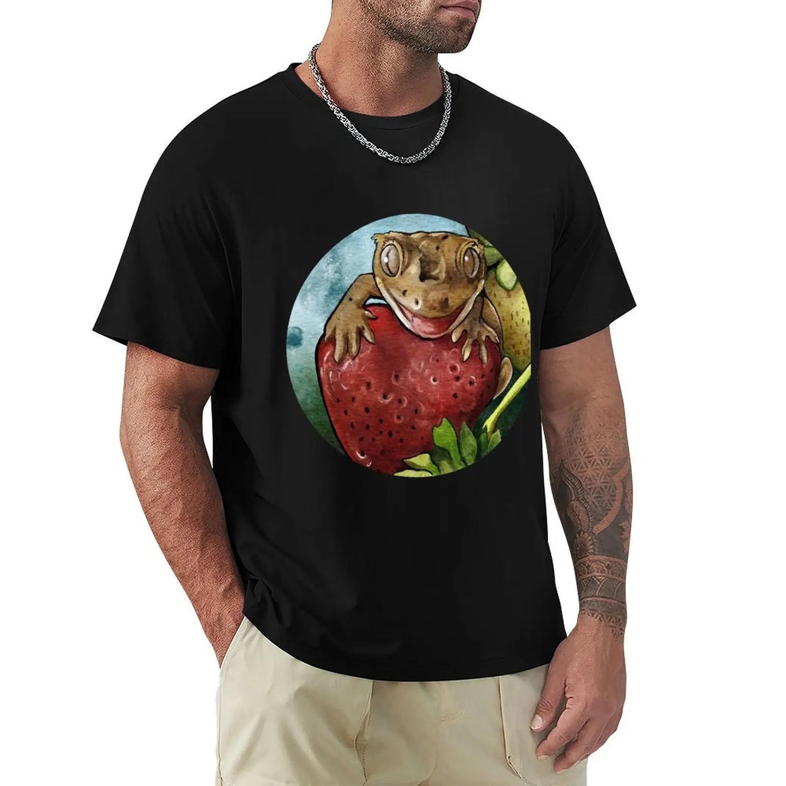 Crested Gecko on Strawberry Reptile Food Art T-Shirt gifts for boyfriend cheap stuff shirts graphic mens funny t shirts
Crested Gecko on Strawberry Reptile Food Art T-Shirt gifts for boyfriend cheap stuff shirts graphic mens funny t shirts