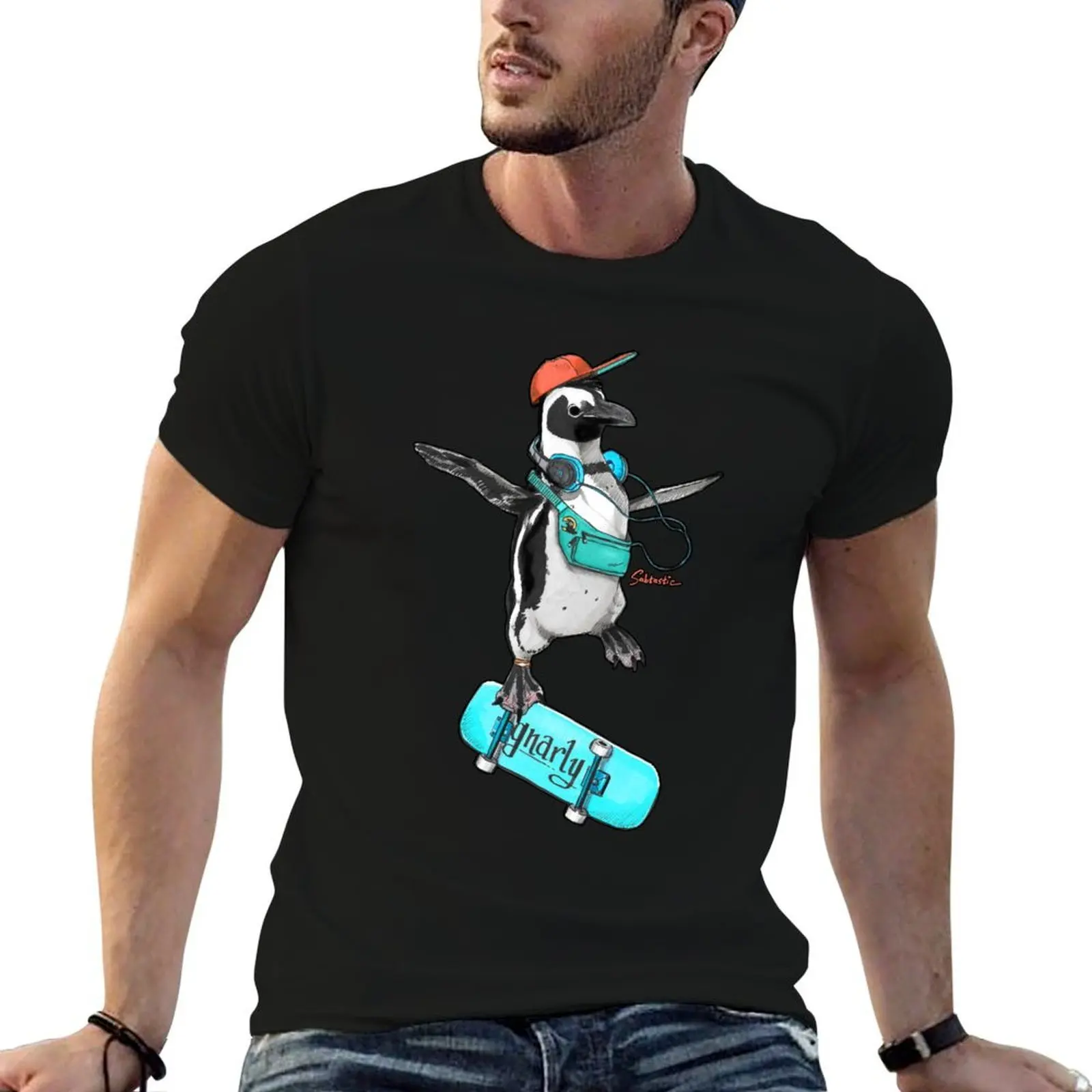 Gnarly Skater Penguin T-Shirt cotton t shirts man 100% man graphic t shirt T-Shirt
Gnarly Skater Penguin T-Shirt cotton t shirts man 100% man graphic t shirt T-Shirt