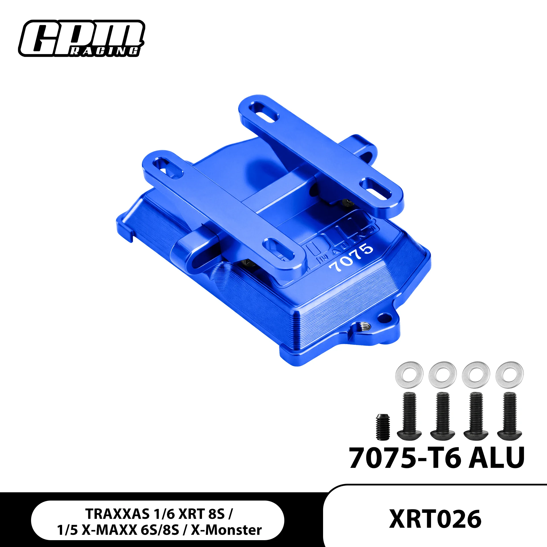 GPM Alu 7075 Receiver Box Cover & Electric Adjustment Bracket TRAXXAS XRT X-Maxx 77076-4
GPM Alu 7075 Receiver Box Cover & Electric Adjustment Bracket TRAXXAS XRT X-Maxx 77076-4