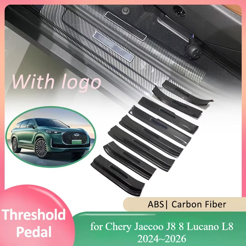 Door Sill Scuff Plate for Chery Jaecoo J8 8 Lucano L8 2024~2026 Guards Welcome Pedal Threshold Cover Sticker Accessories
Door Sill Scuff Plate for Chery Jaecoo J8 8 Lucano L8 2024~2026 Guards Welcome Pedal Threshold Cover Sticker Accessories